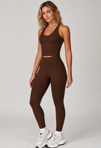 The Signature Legging – Cocoa Motion